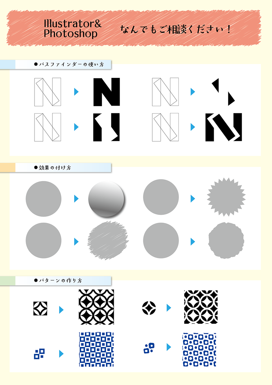 Adobe Illustrator・Photoshopのご相談お受けいたします!