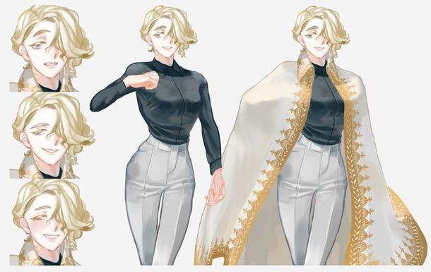 キャラクター立ち絵制作します 既存デザインの立ち絵一種類(上半身)+表情差分6枚のセット
