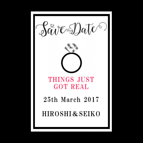 Save the date 動画作ります 海外では当たり前のsave the dateを送りましょう！ イメージ1