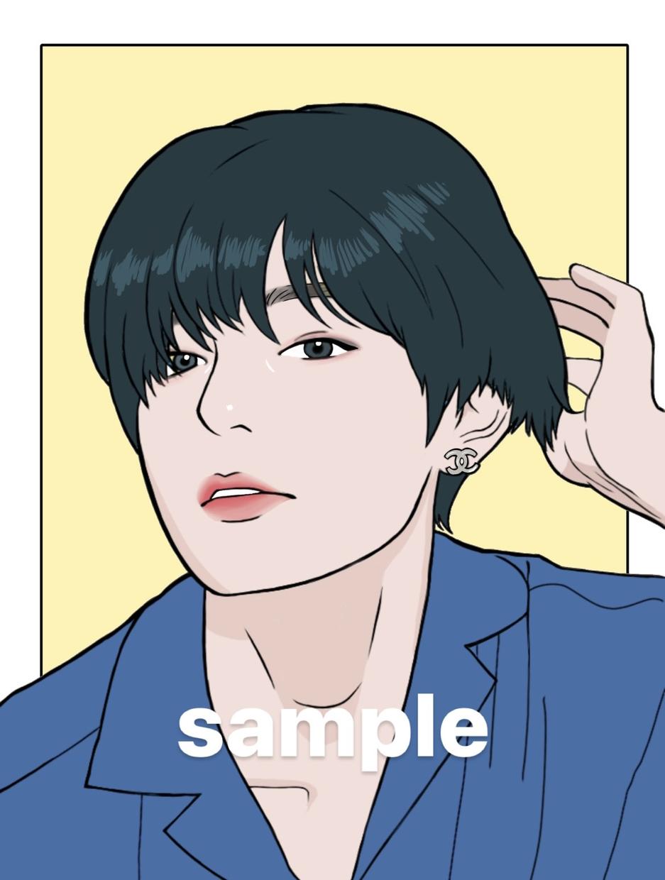 お洒落で好印象 イラスト似顔絵アイコン作成します かっこいい おしゃれ Sns ビジネス 韓国 アイコン作成 ココナラ