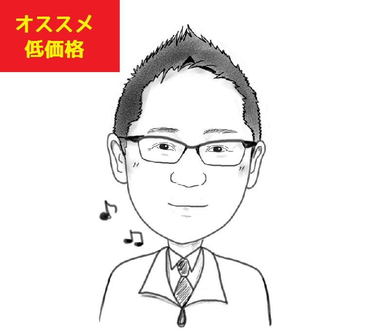 えんぴつタッチの似顔絵描きます 白黒印刷のチラシ・自己紹介へ似顔絵を入れたい方にオススメ!