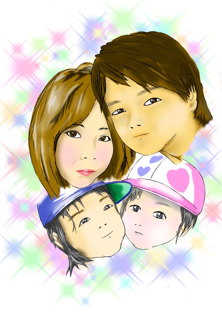 似顔絵描きます 気に入った写真の似顔絵はいかがでしょう?