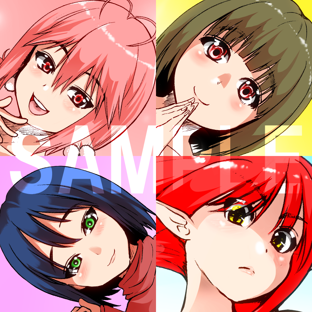SNS用女の子キャラアイコン制作します オリジナルキャラアイコン制作します