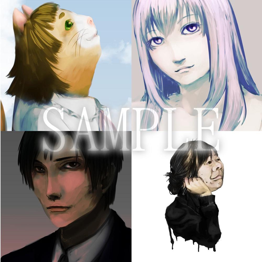 SNS等のアイコン用イラスト気まぐれで描きます。