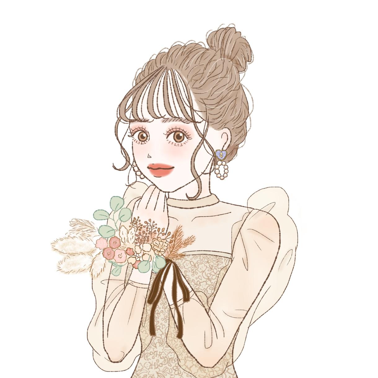 fiore様専用 イラストお描きします イメージガールをお描きします❤︎