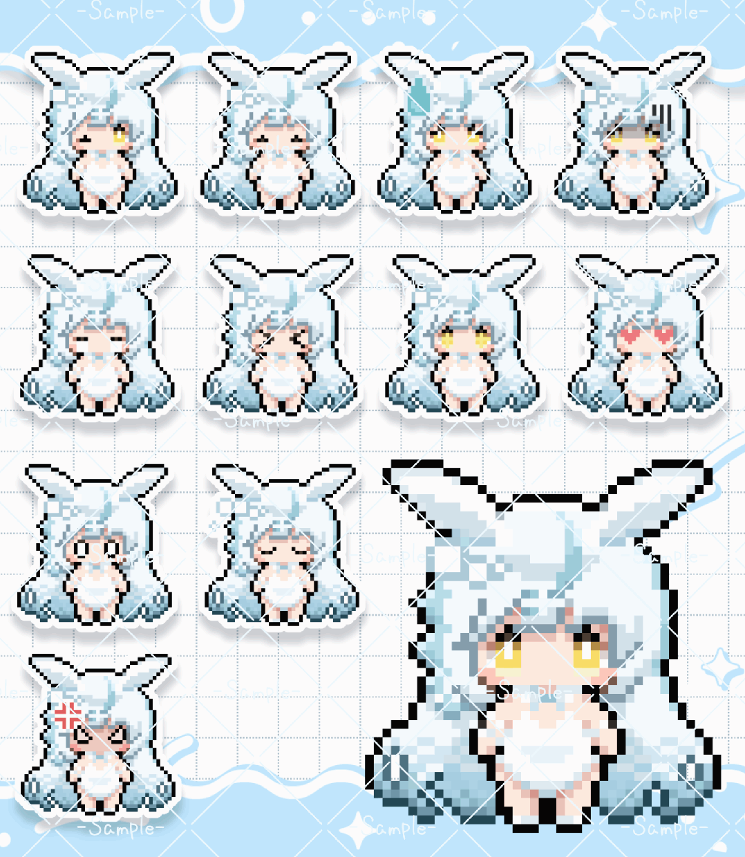あなたの可愛いオリキャラをドット絵にします あなたのオリキャラを可愛いドット絵に！SNS･配信･グッズ◎ イメージ7