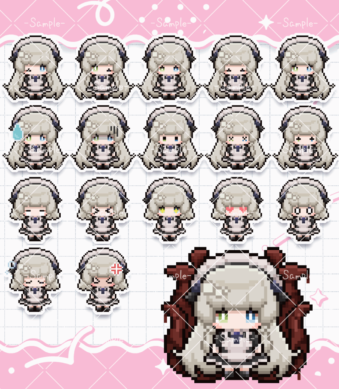 あなたの可愛いオリキャラをドット絵にします あなたのオリキャラを可愛いドット絵に！SNS･配信･グッズ◎ イメージ5