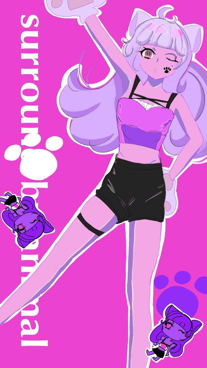 歌ってみたのイラストやアイコン ポスター描きます 異色肌の女の子が得意です背景もこだわります イラスト作成 ココナラ