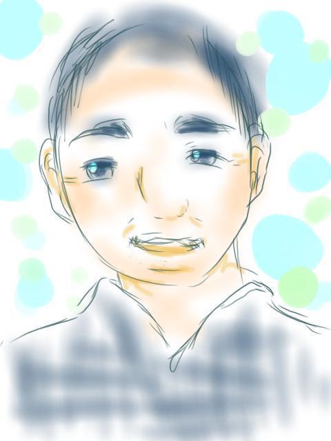 コミックタッチのやわらかなデジタル似顔絵描きます やさしい似顔絵届けます。デジタルなのにふんわりです