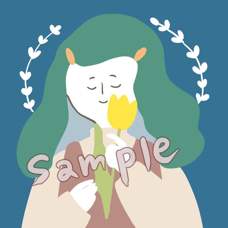 シンプルで個性的なアイコンを描きます Sns ブログ 名刺等にお使い頂けるアイコン イラストです アイコン作成 ココナラ