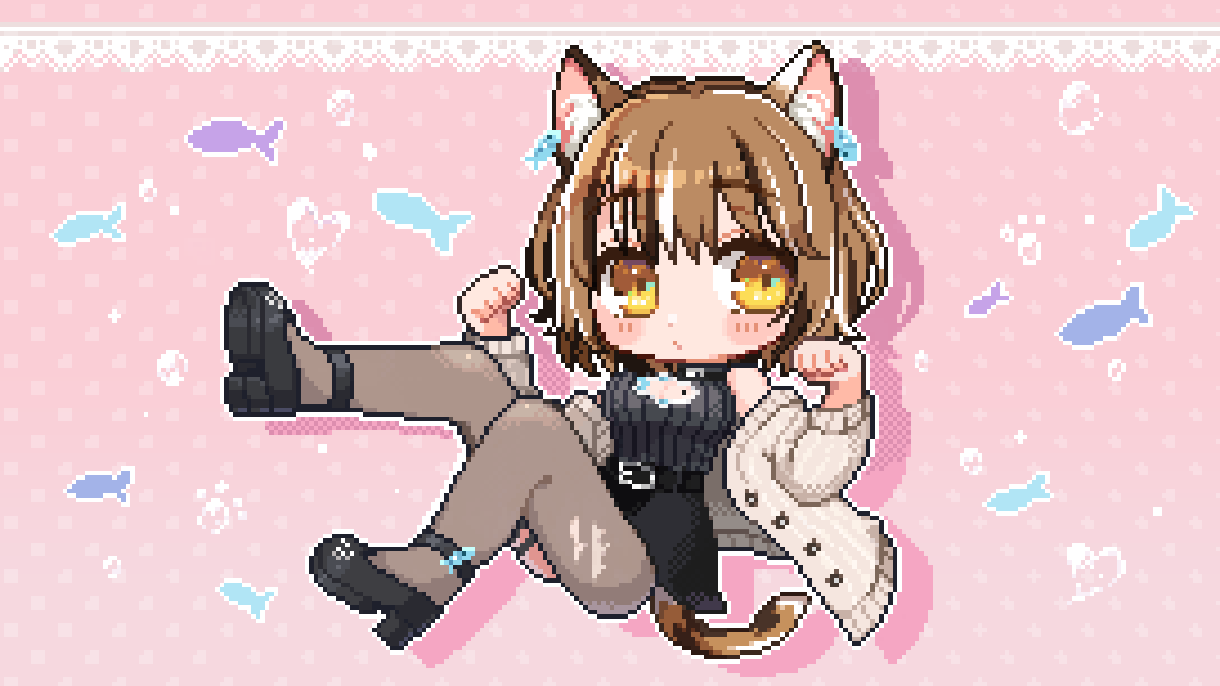 gif動画可能✦デフォルメ調ドット絵をお描きします 小物1点無料✦動画のワンポイントやグッズ作成などにどうぞ！ イメージ4