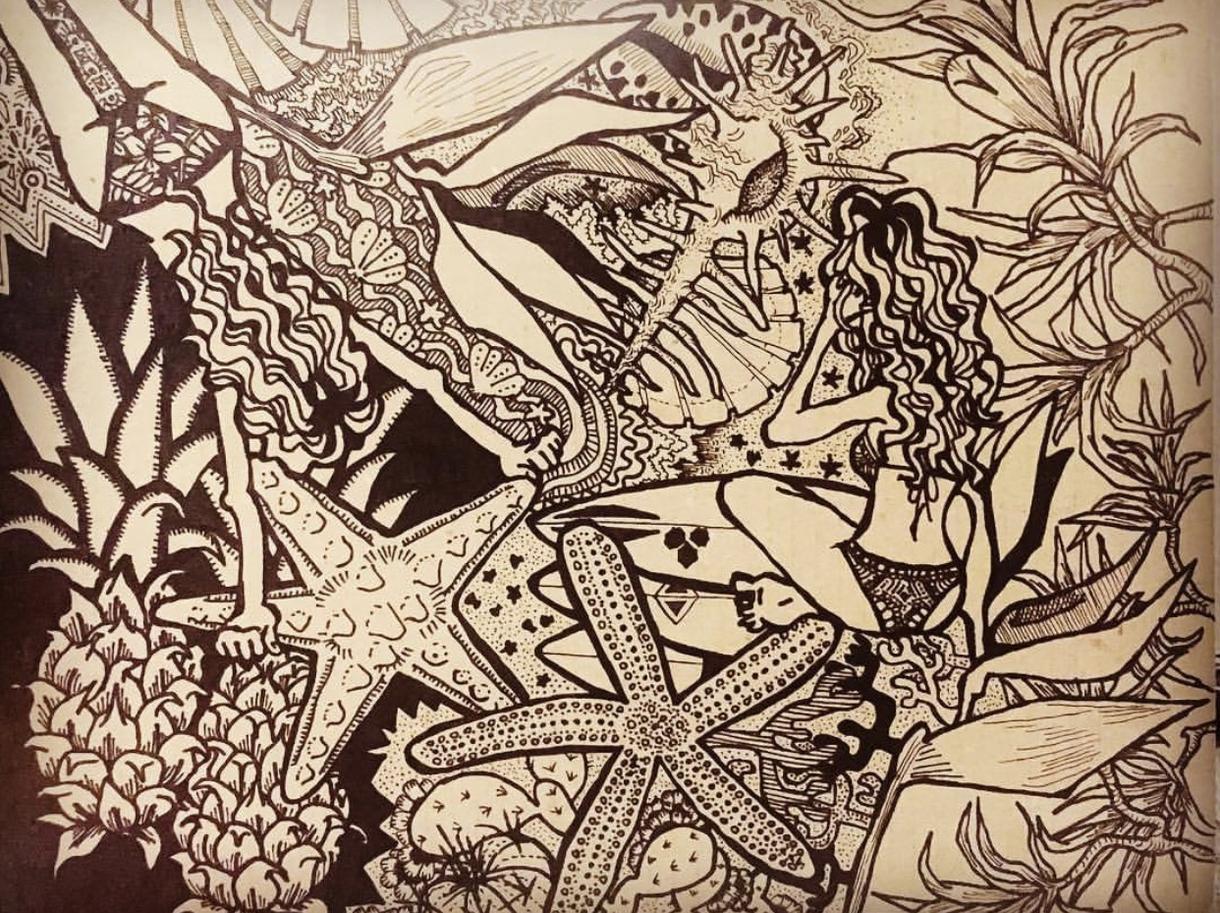 モチーフをいただきイラストを書かせて頂きます。