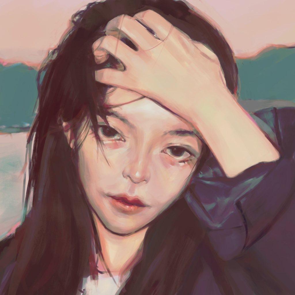 商用利用可 女性厚塗りイラスト描きます エモい おしゃれな雰囲気のイラスト イラスト作成 ココナラ