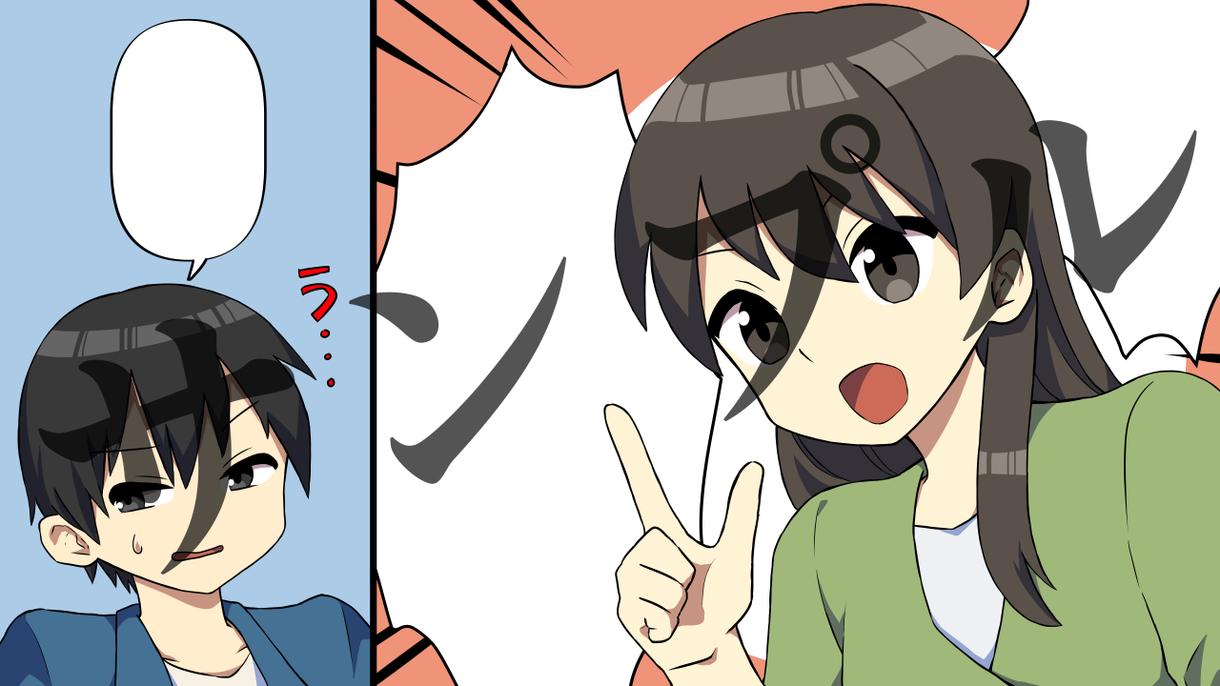 YouTube漫画用の漫画を描きます パキッとした絵柄で目を引きます
