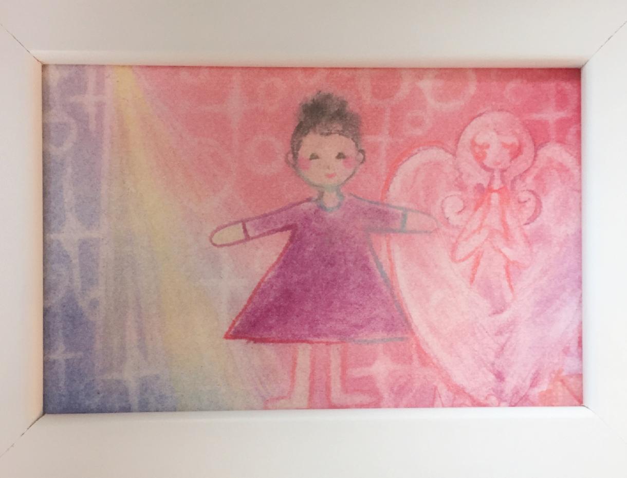 黒田稲皐『農耕図』日本画 和紙 まくり 原画 約10号 真作保証 1点物