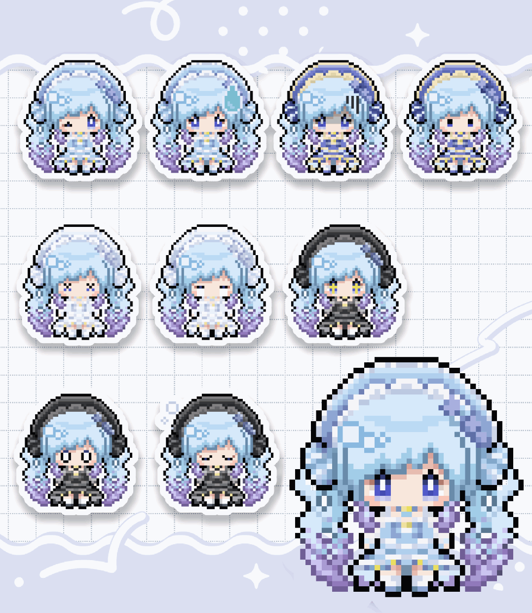 あなたの可愛いオリキャラをドット絵にします あなたのオリキャラを可愛いドット絵に！SNS･配信･グッズ◎ イメージ6