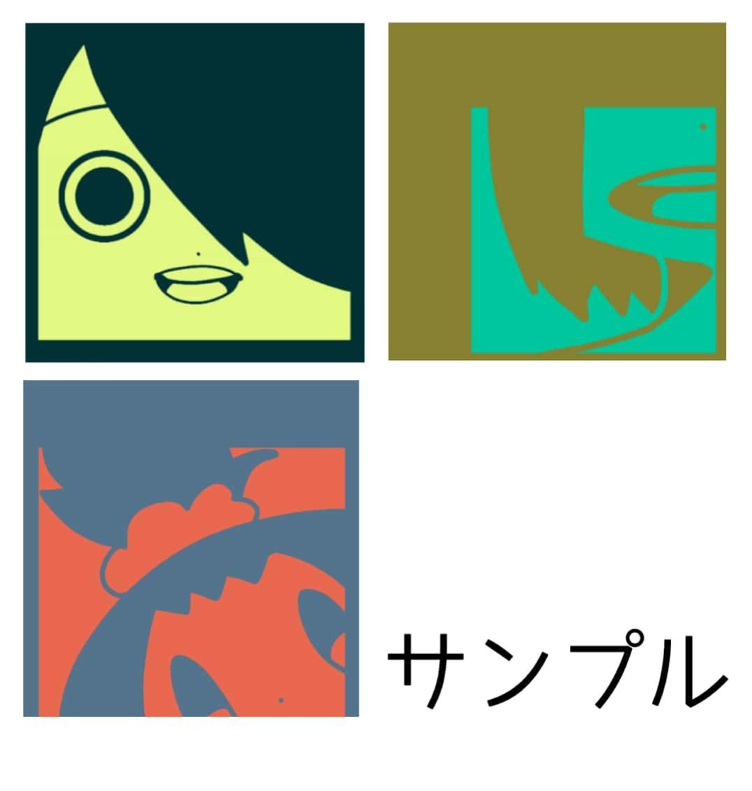 2色でアイコン制作します !少し変わったアイコンを貴方に!(似顔絵・創作・版権OK)