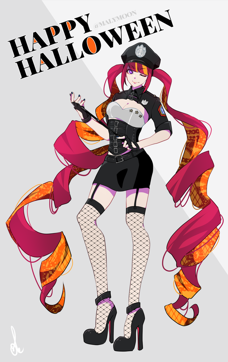 女の子のイラスト描きます 腰と脚とピンヒールと髪の毛を描くのが楽しいです