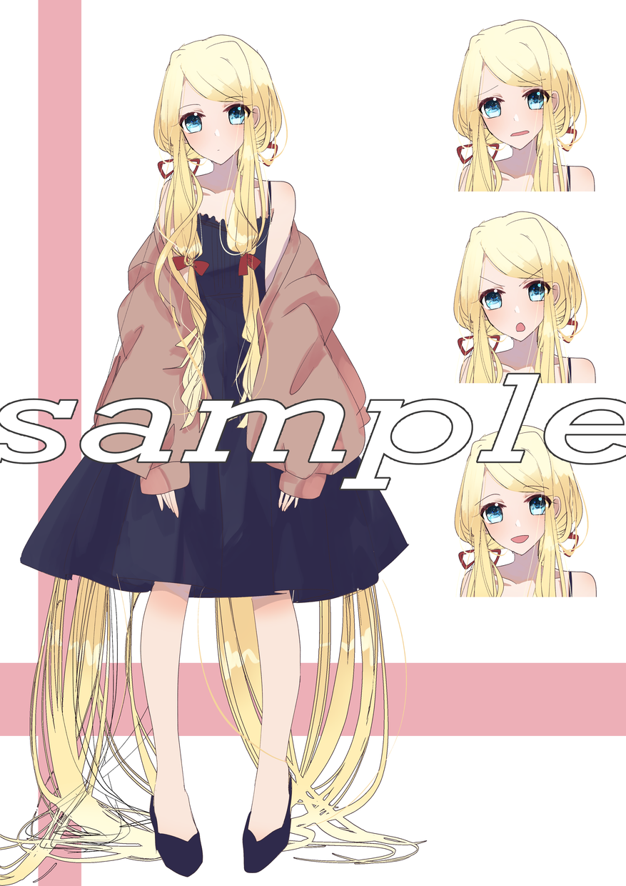 オリジナルキャラクター立ち絵を描きます ゲーム等に使えるかわいい女の子の立ち絵はいかがでしょうか?