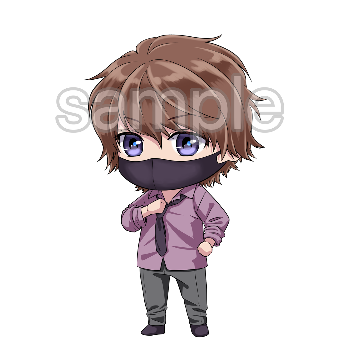 ミニキャラ ちびキャラ イラスト描きます 2頭身の可愛いミニキャラ アニメ塗りで描きます イラスト作成 ココナラ