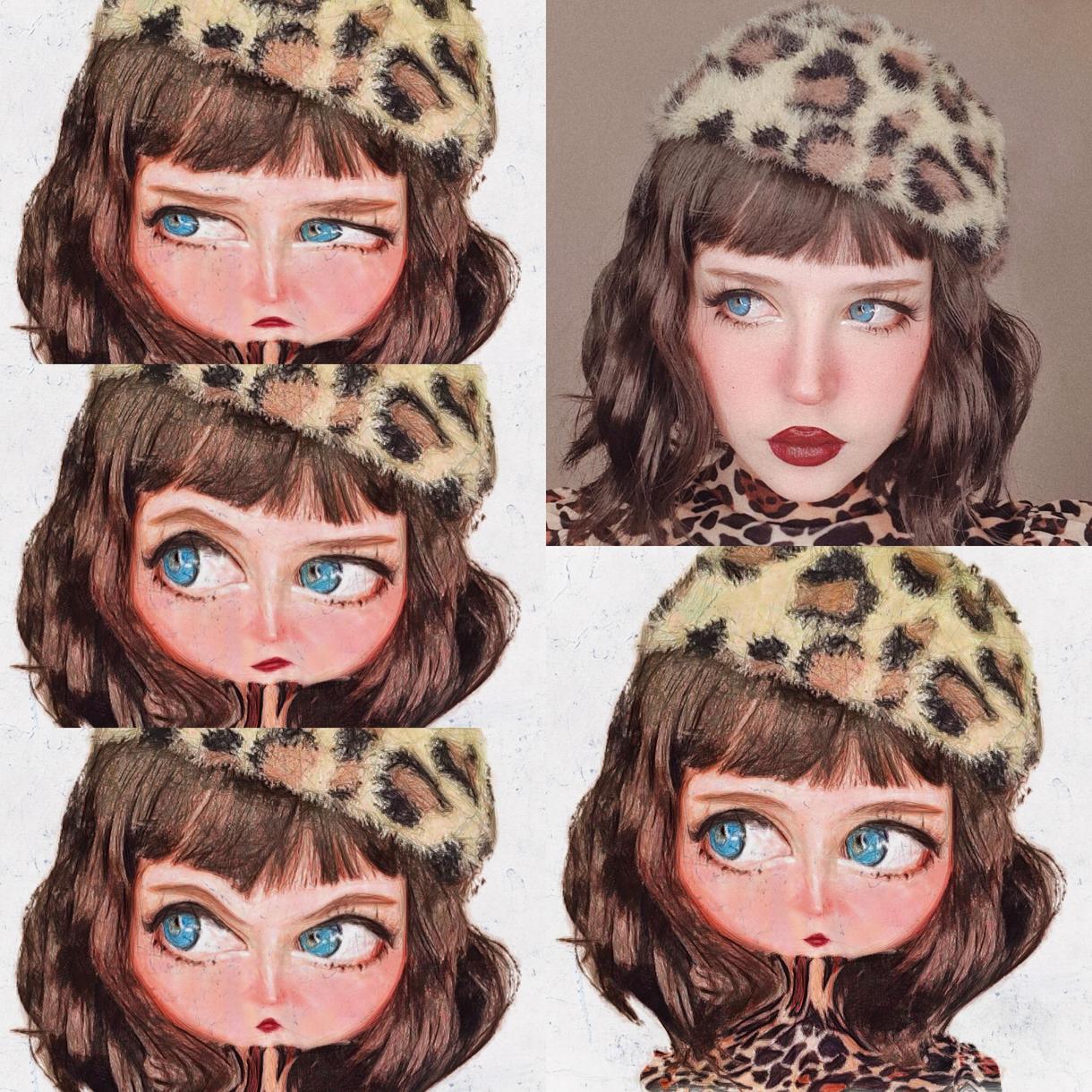 cartoon風似顔絵描きます 貴方の美しい顔を似顔絵にインスタ映え