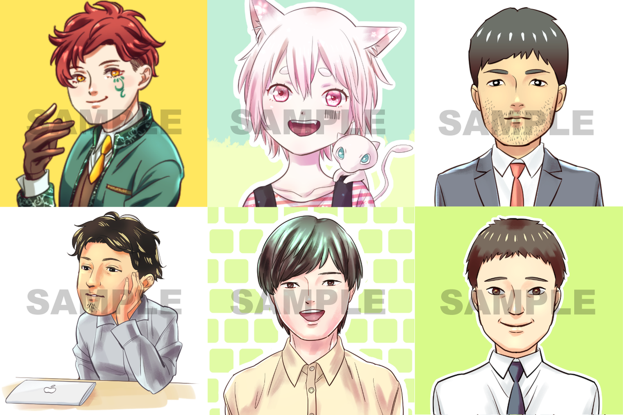 アイコン・似顔絵・挿絵まで 承っております ◆◆イラスト制作受注用ページです◆◆