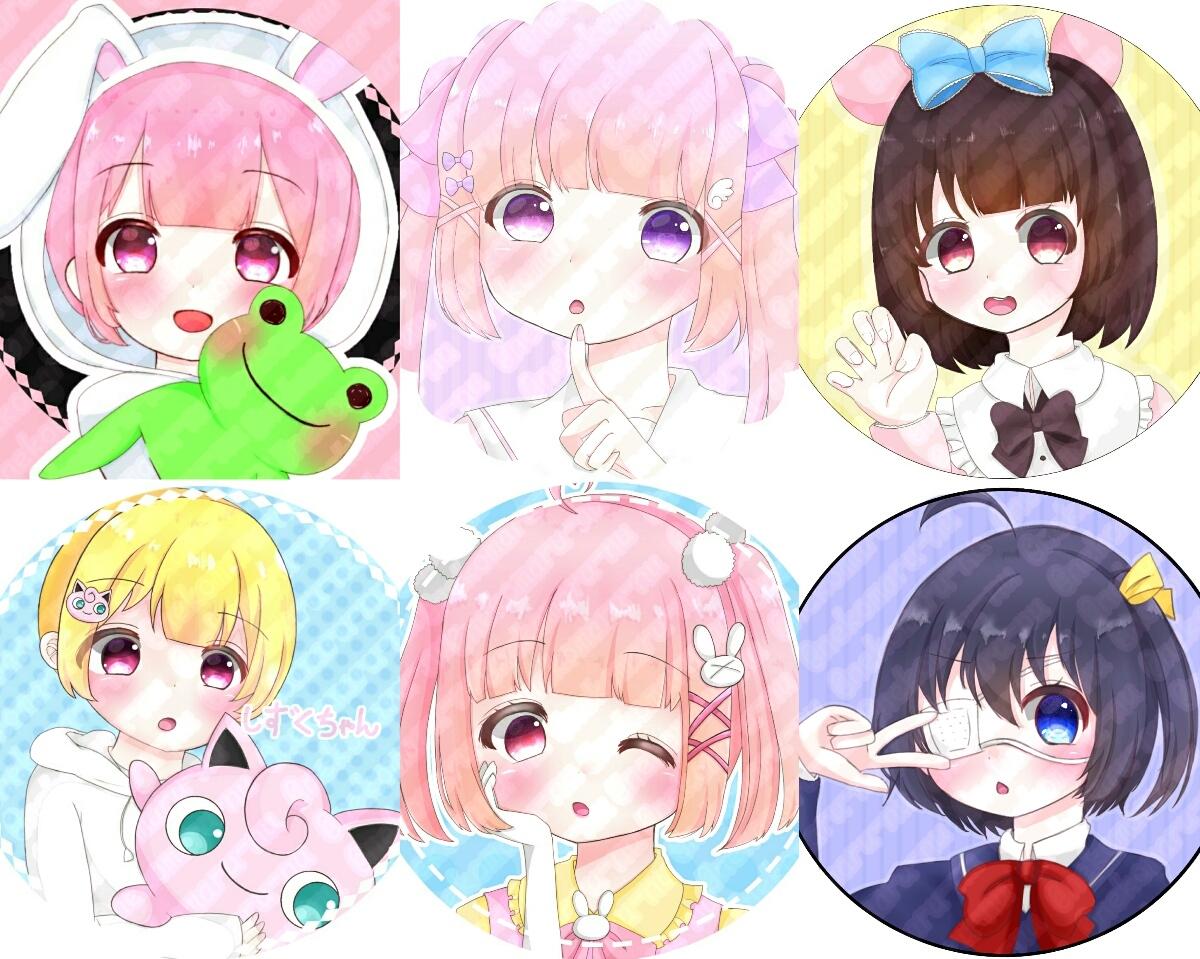 自分だけのアイコン描きます SNSなどで使うアイコンが欲しい方にオススメ!