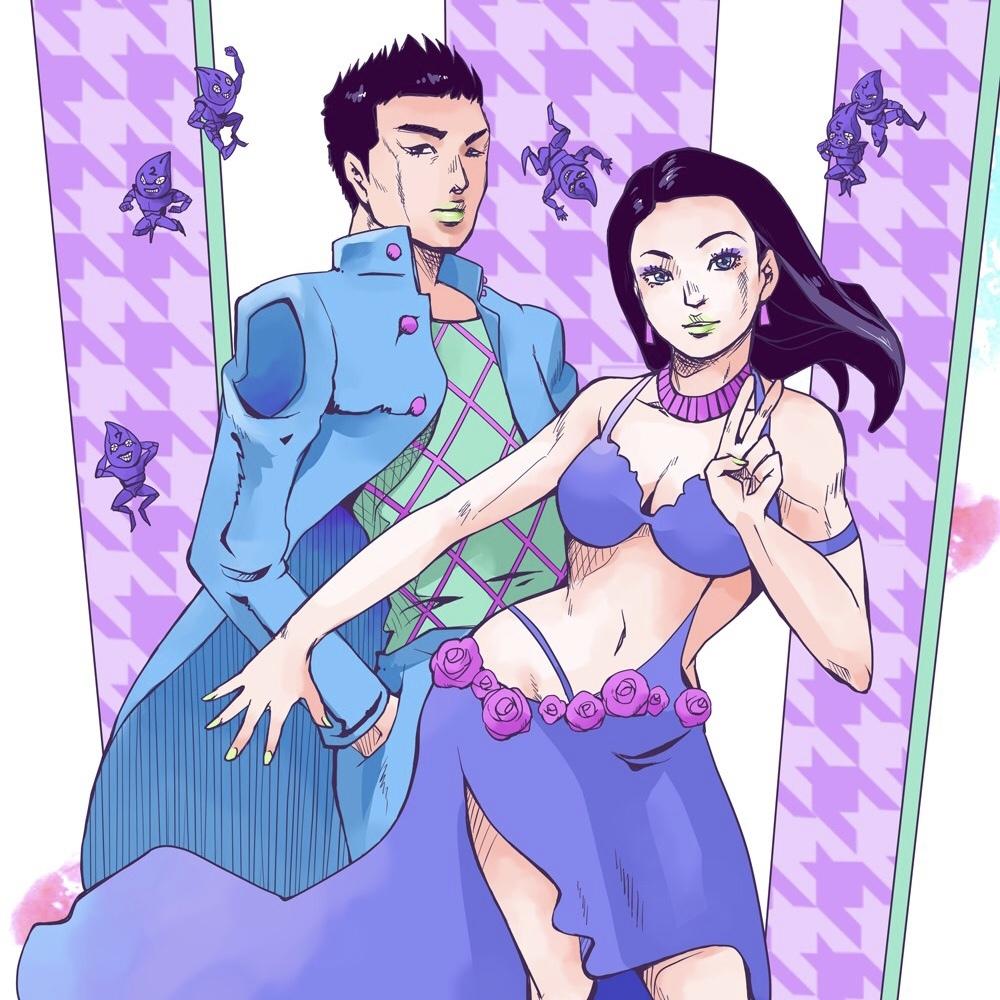 ジョジョ風の似顔絵お描きします 記念プレゼントやウェディングボードとしてご利用ください☆