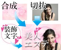 販売用画像制作!商品用、サービス用など専用の画像を合成しつつ作ります