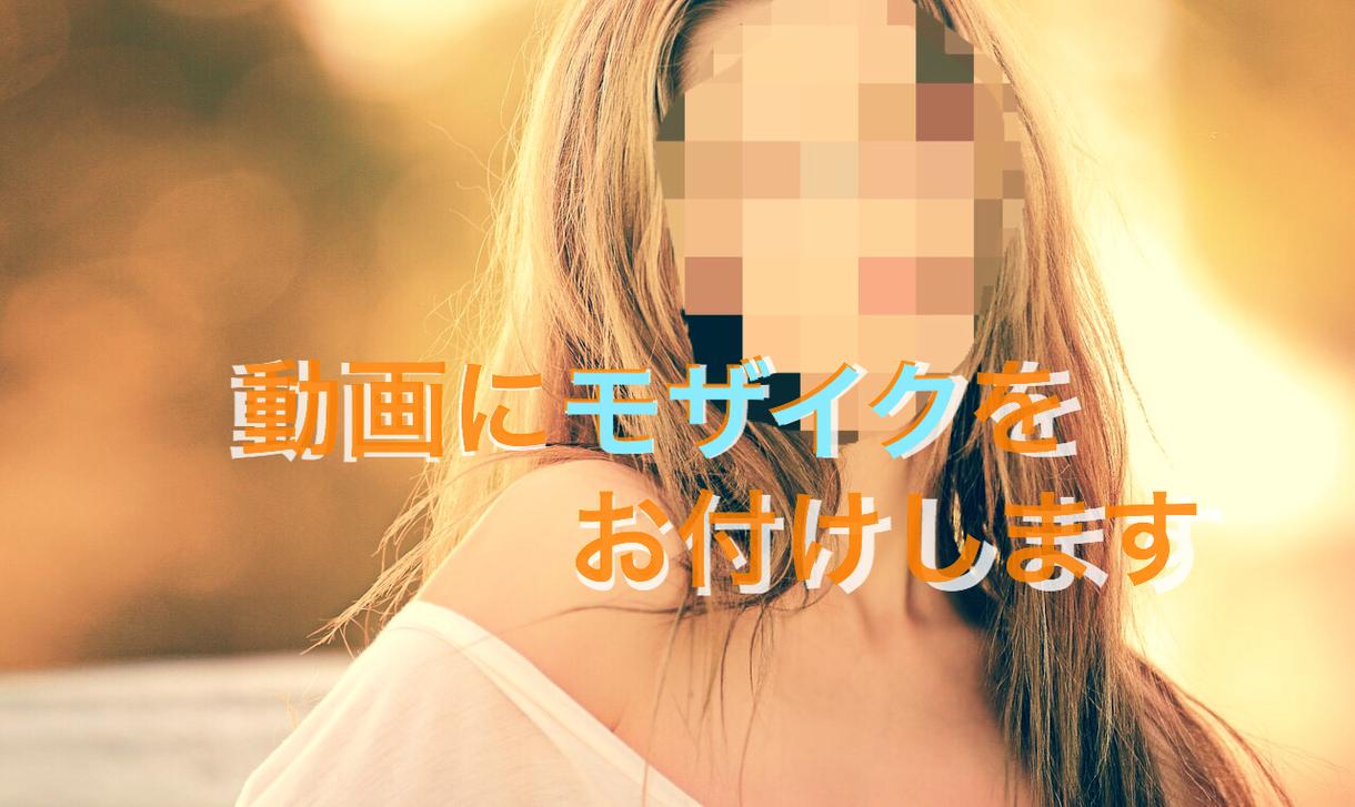 動く動画や画像にモザイク加工致します ご要望に合わせてモザイク加工致します