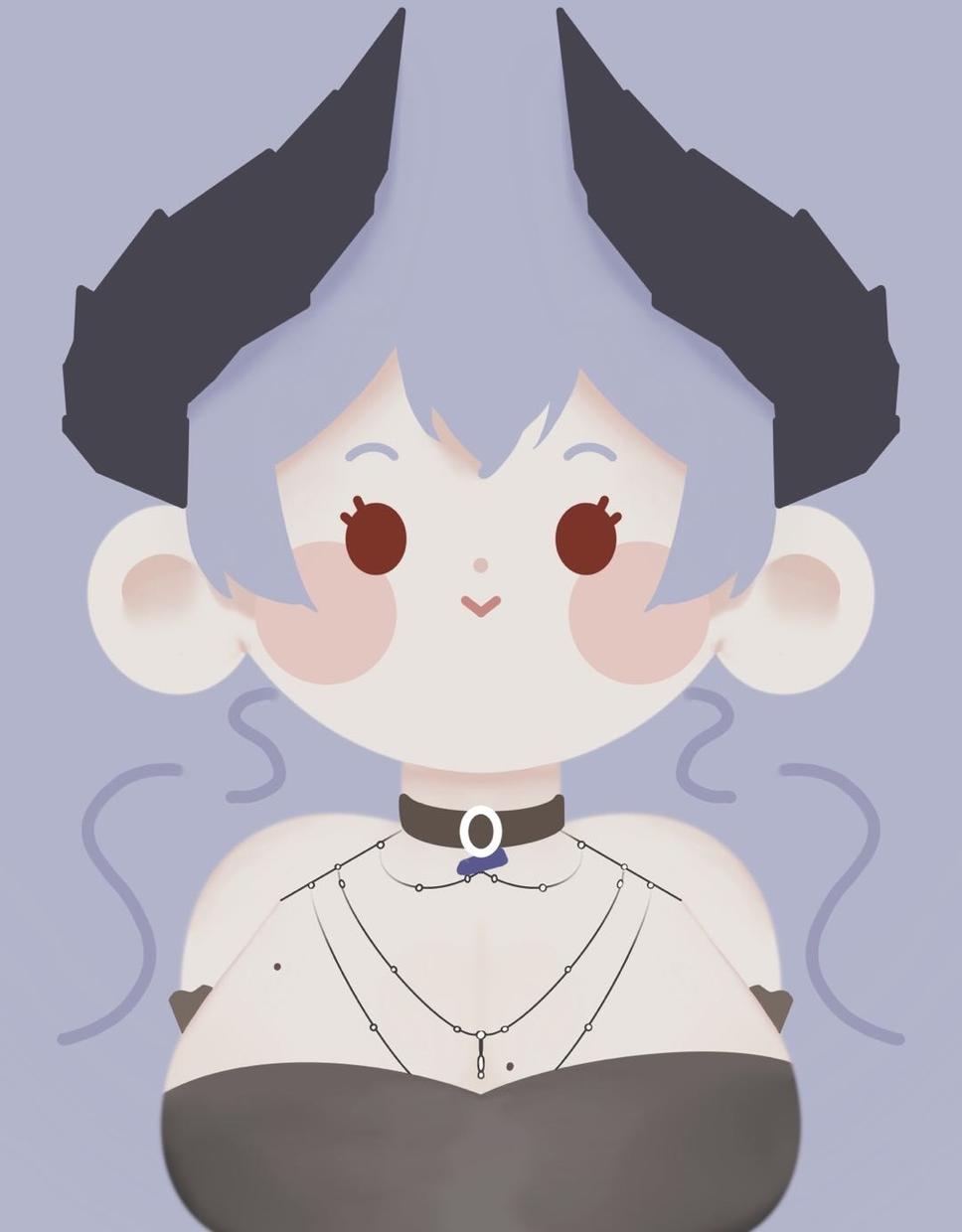 スマホのロック画面をシンプルに可愛く作成します 好きなキャラや自分のオリキャラをシンプルでかわいい壁紙に イラスト作成 ココナラ