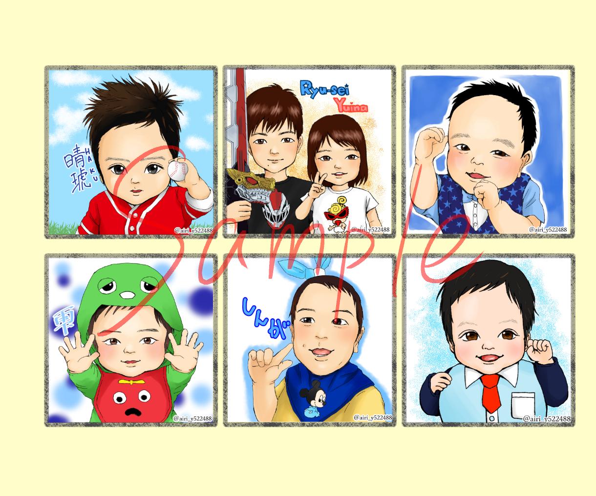 SNSアイコンにも!プレゼントにも!似顔絵描きます 今しかないこの瞬間を似顔絵として残しませんか。大人も描けます