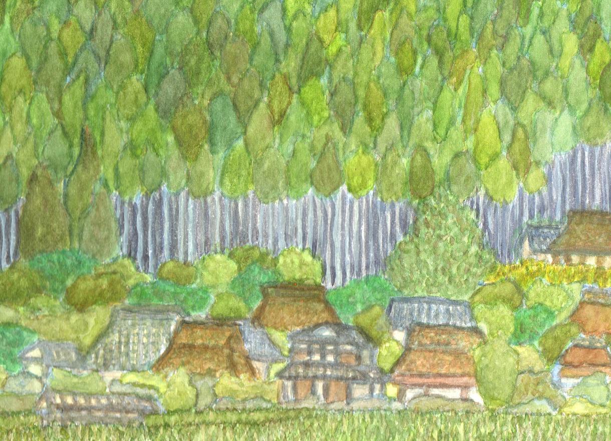 風景の絵を描きます ほんわかのんび~りした絵を描いてます。