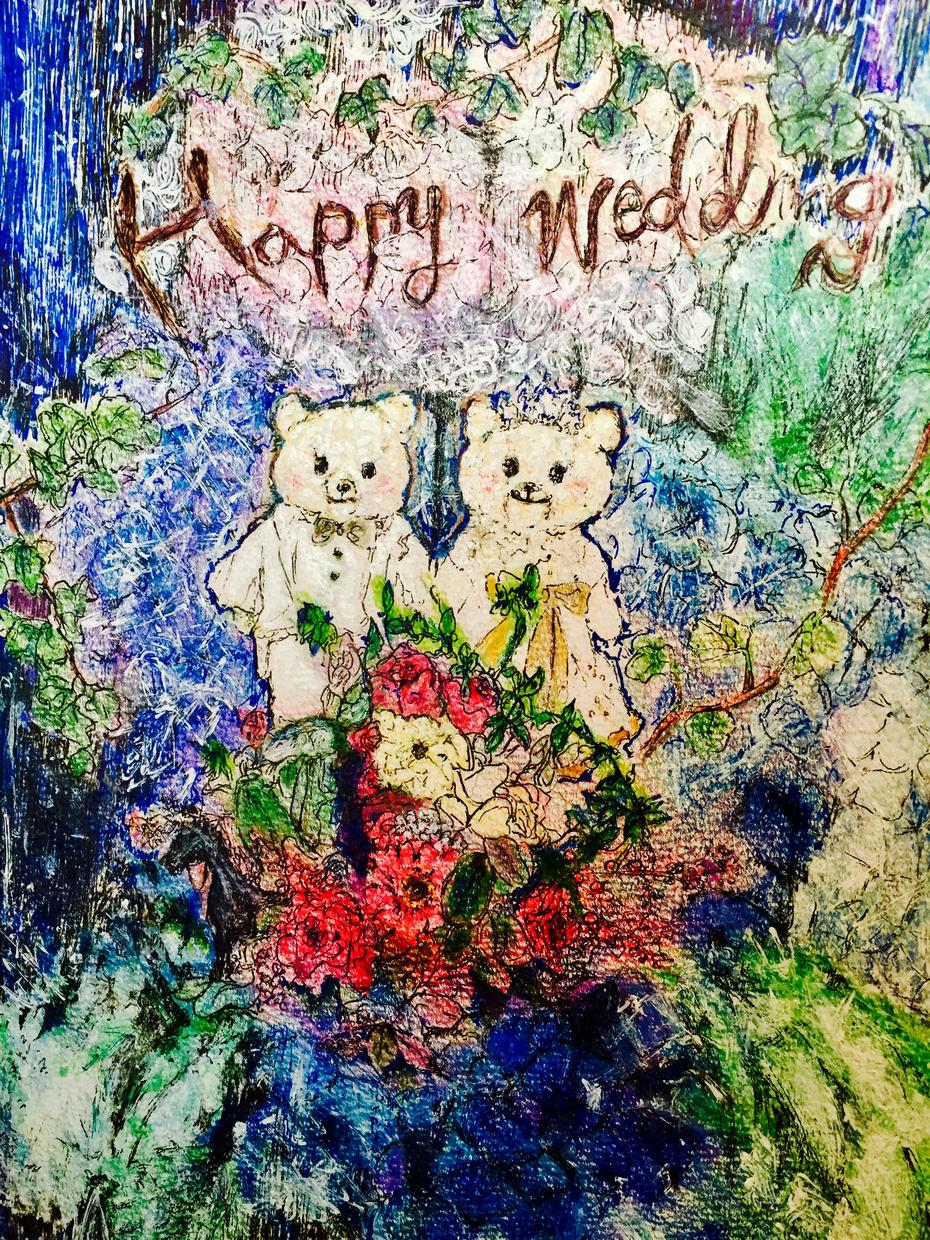 似顔絵やその他イラストを提供します weddingやbirthdayに
