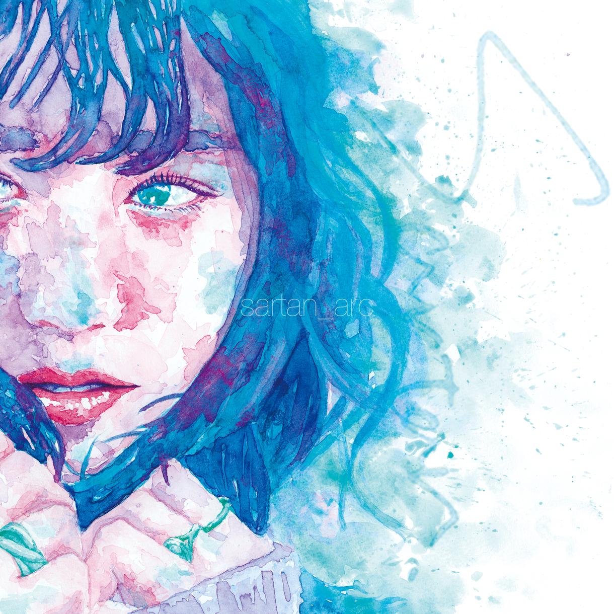 透明感抜群 水彩でアーティスティック似顔絵描きます Snsのアイコン プレゼントや自宅インテリアに 似顔絵作成 ココナラ