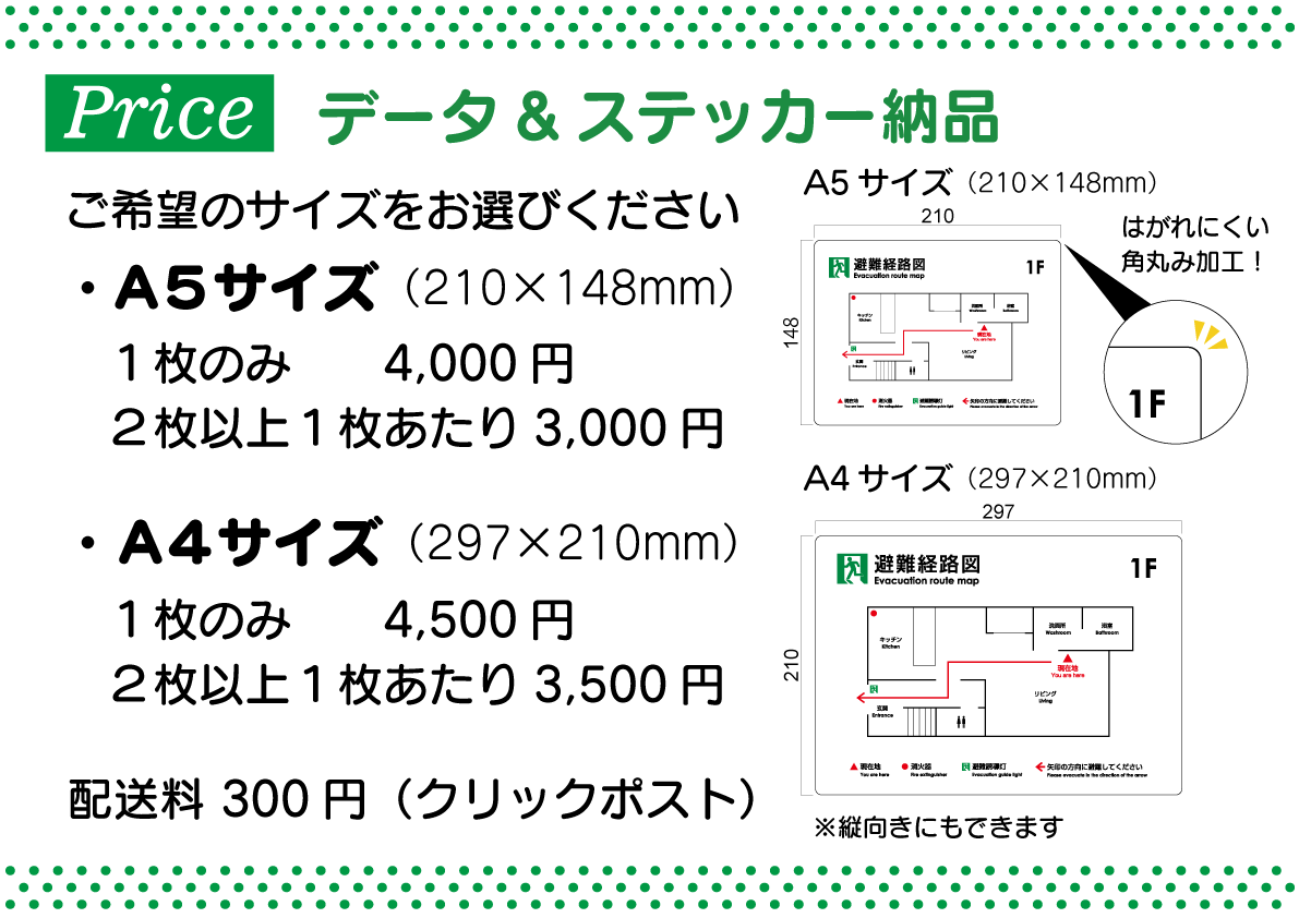 分かりやすい避難経路図を制作します 危険から身を守る為の避難経路図案内板 イメージ4