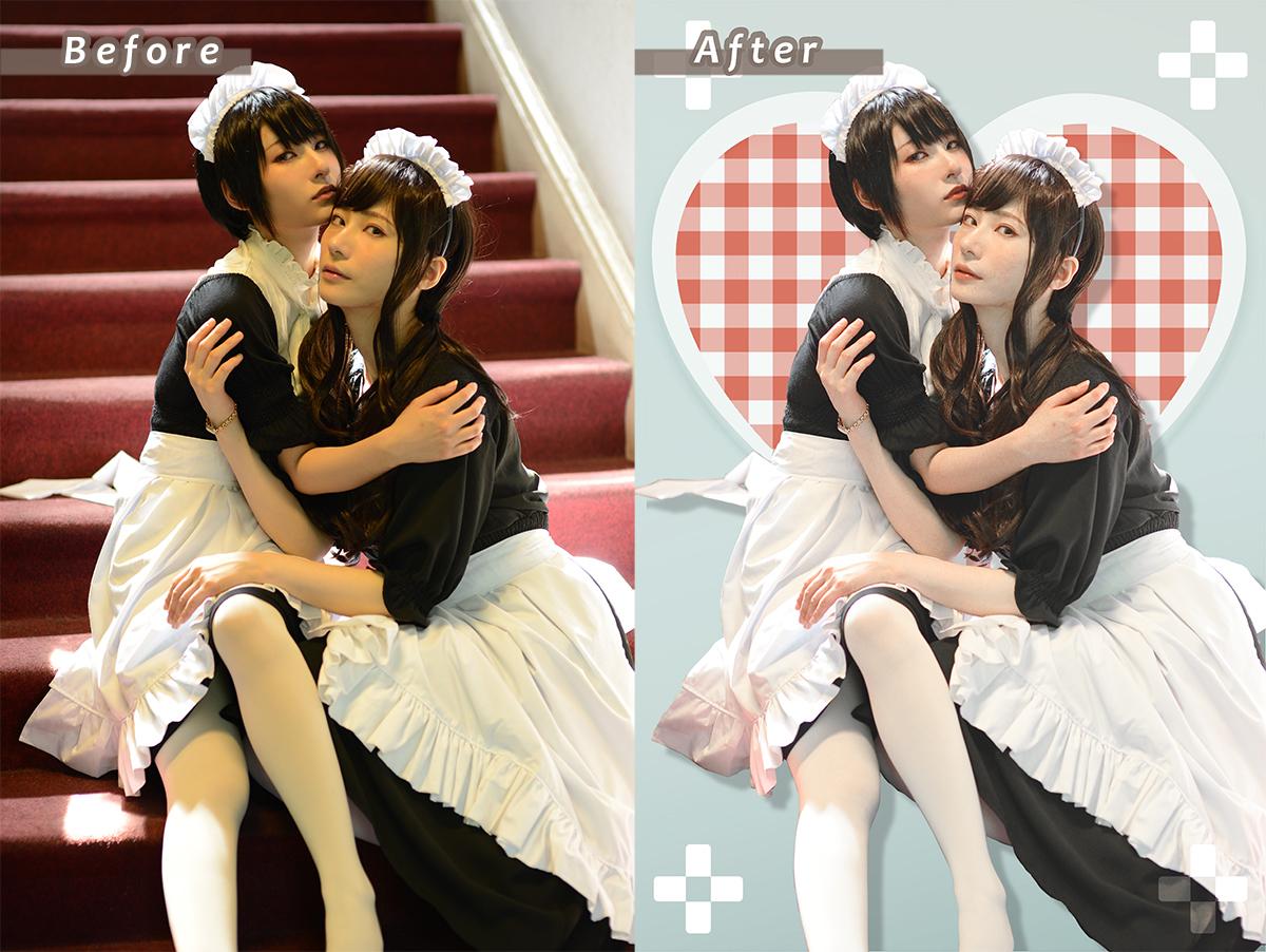 写真の切り取り・合成・美顔レタッチ致します 自然な肌加工〜ドール顔まで!プロデザイナーにお任せを