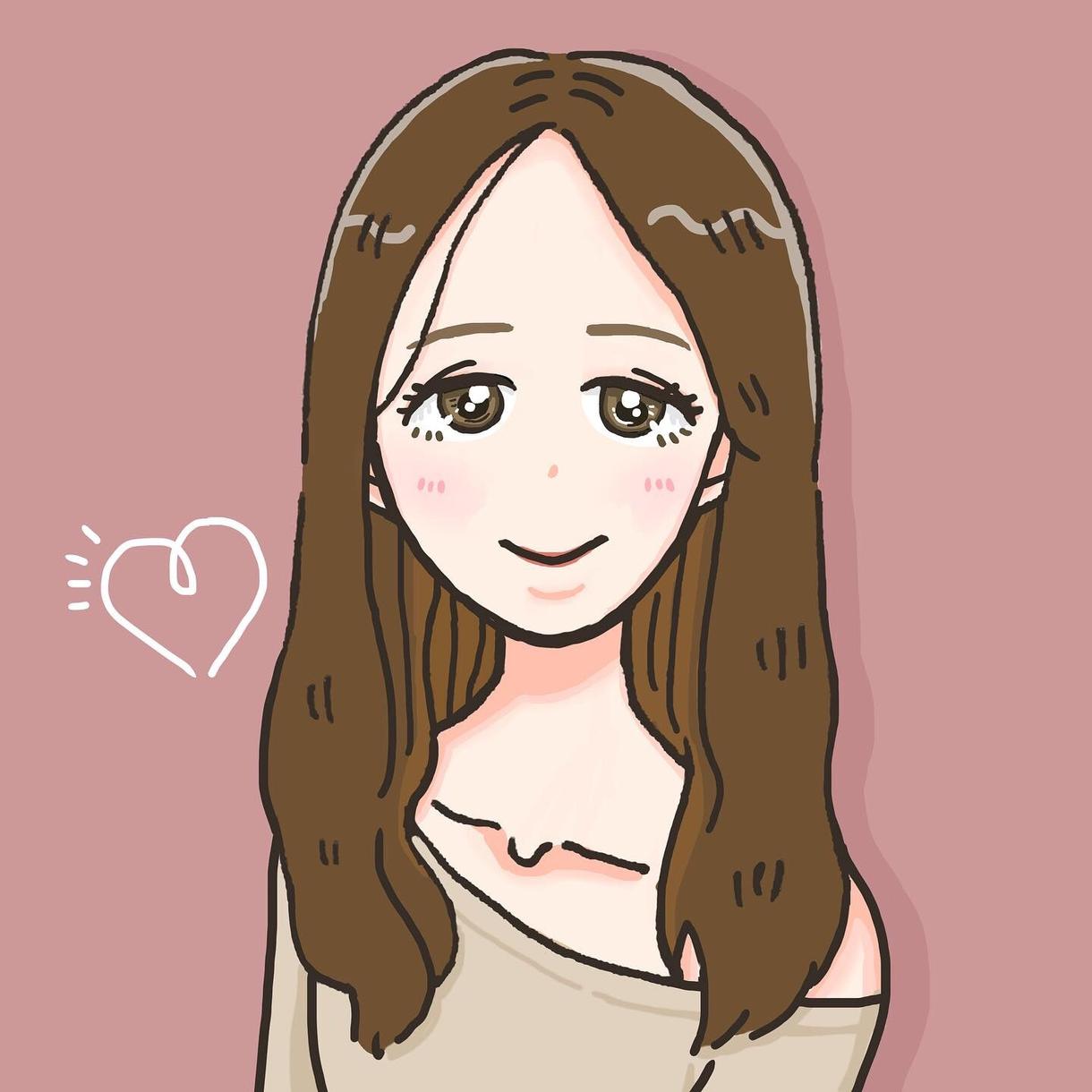 SNSのアイコンや似顔絵を可愛く描きます あなたの似顔絵をアイコンにしませんか?