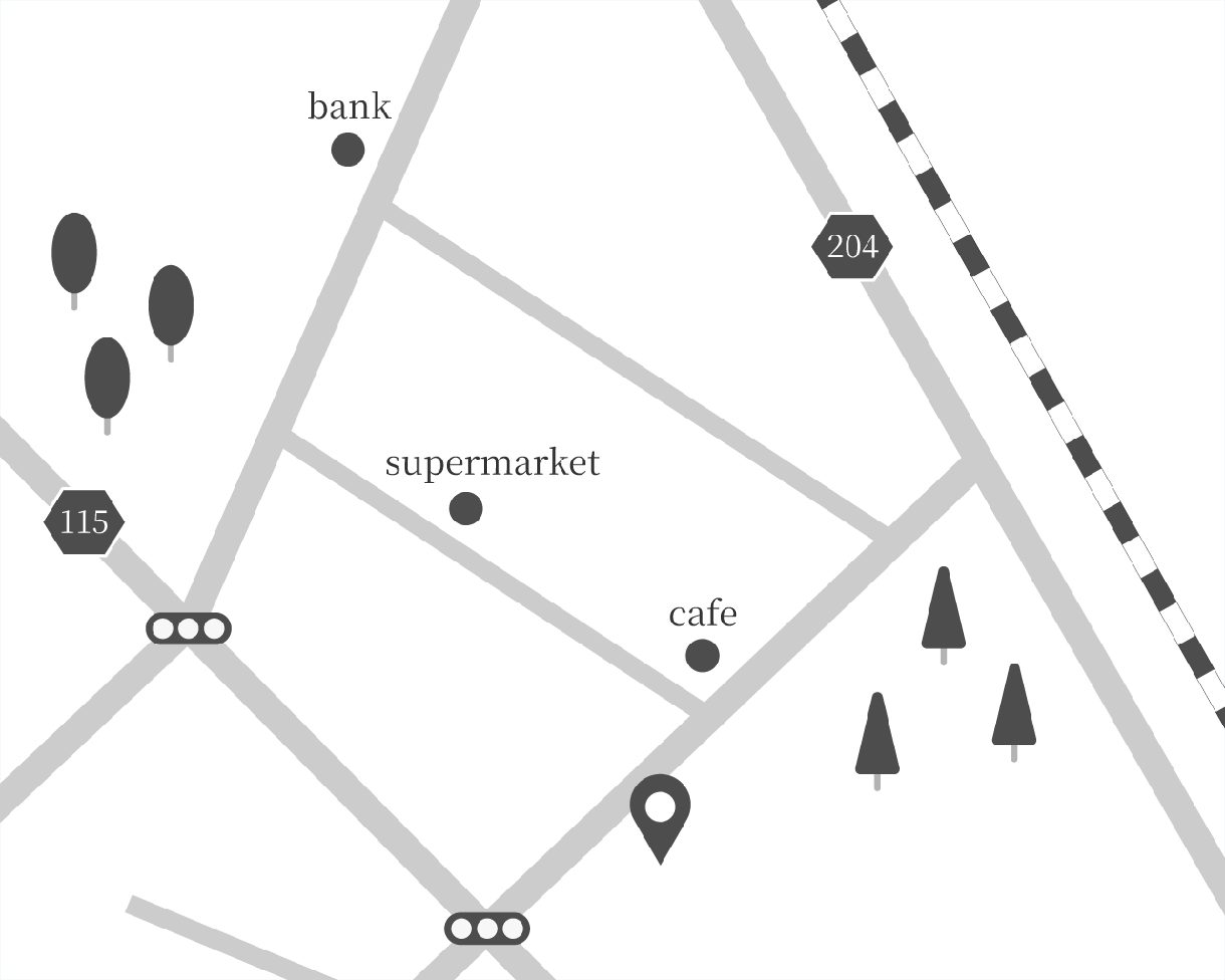 店舗集客に！おしゃれな簡略地図を制作します お店の世界観をそのまま地図に【修正5回まで無料】 イメージ3