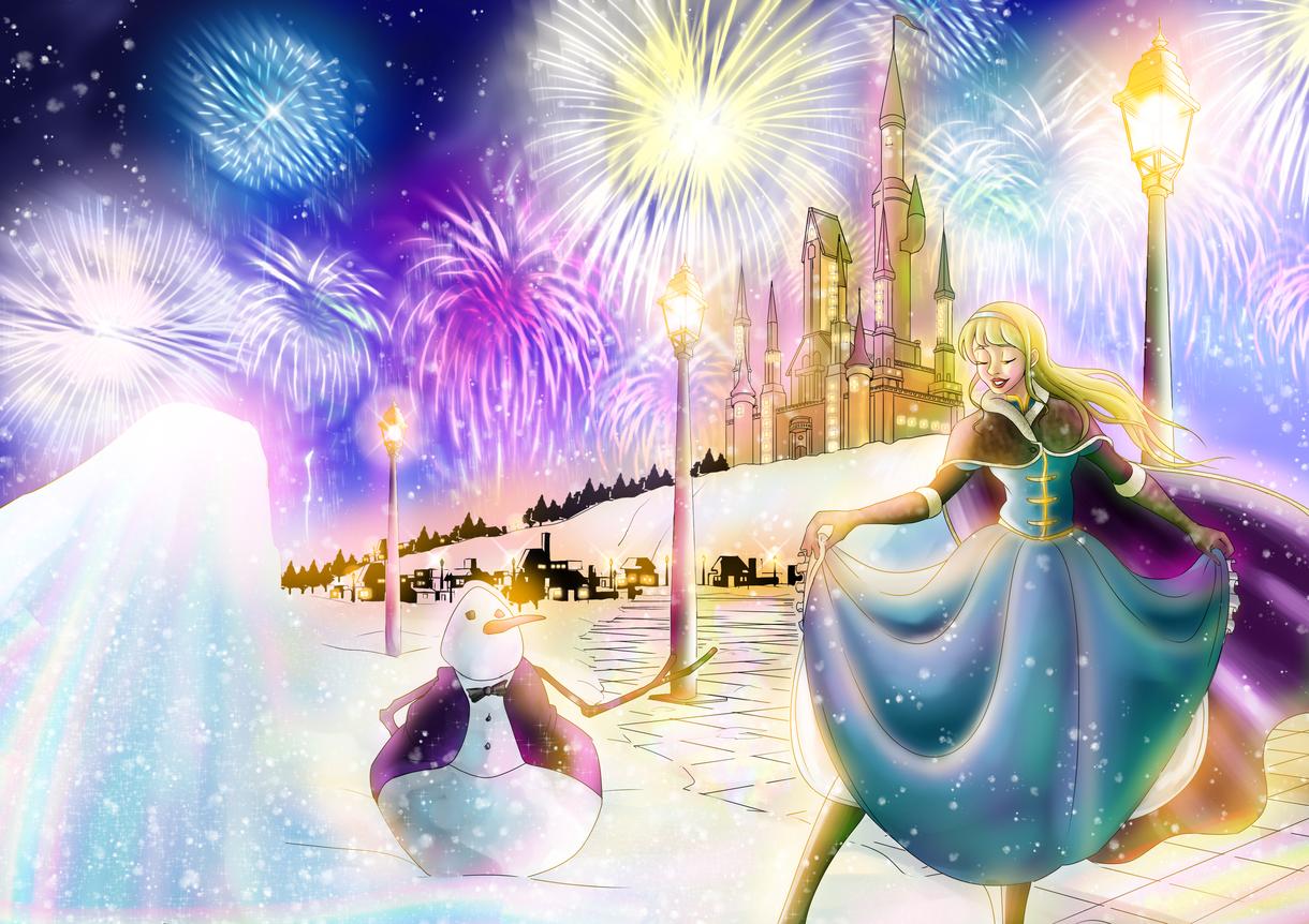 ディズニー風似顔絵イラスト作成いたします 世界に一枚だけのプレゼントやウェルカムボードなどに!