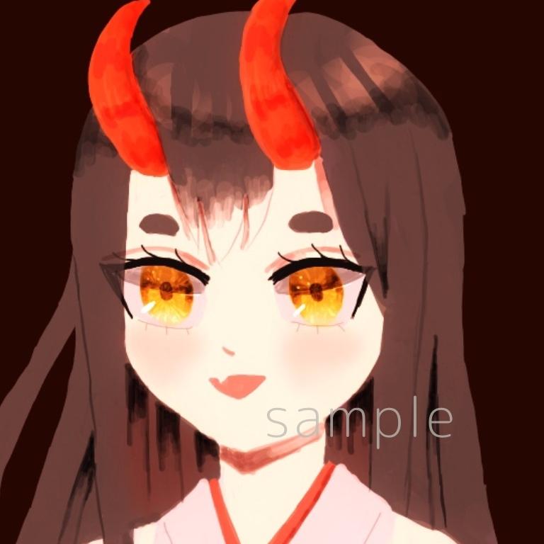理想の女の子のアイコン描きます あなただけのアイコンをお財布に優しい価格で