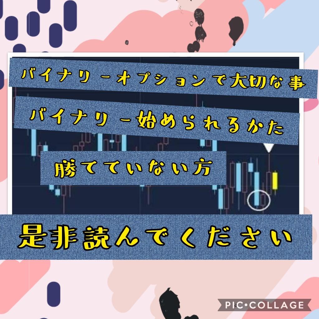 バイナリーオプションを始める前に大事なこと教えます バイナリー始める前に知って欲しい内容です