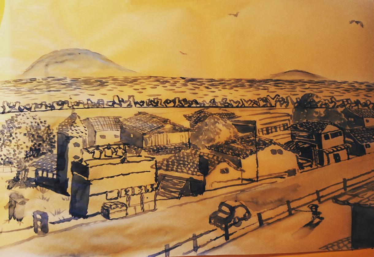 思い出の風景描きます 手描きの温かい一枚をお部屋にそして大切なあの人へ