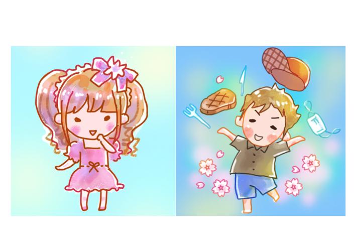 お写真を元にキャラクターを描きます。アイコンにどうぞ♪