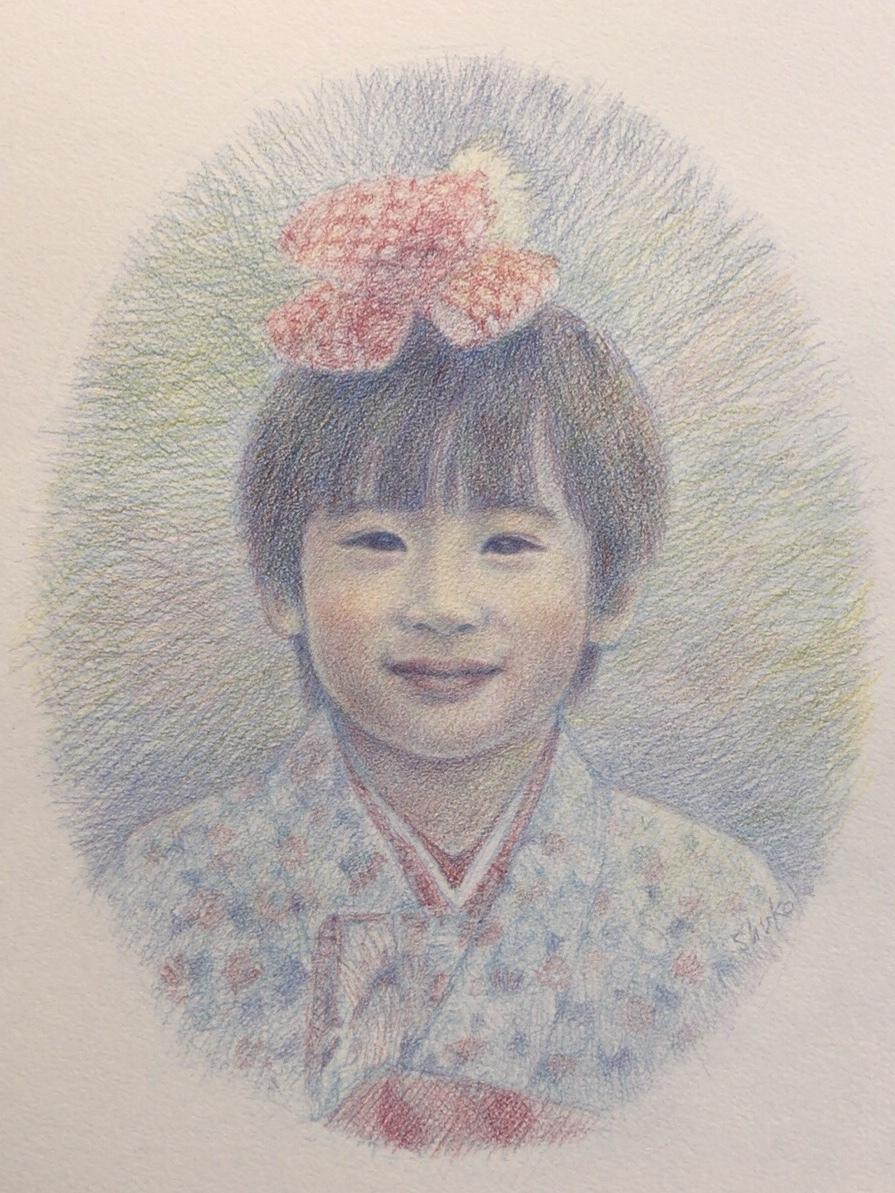 ふんわりレトロ優しいパステル調似顔絵描きます 郵送も可能です☆記念やプレゼント、インテリアにも☆