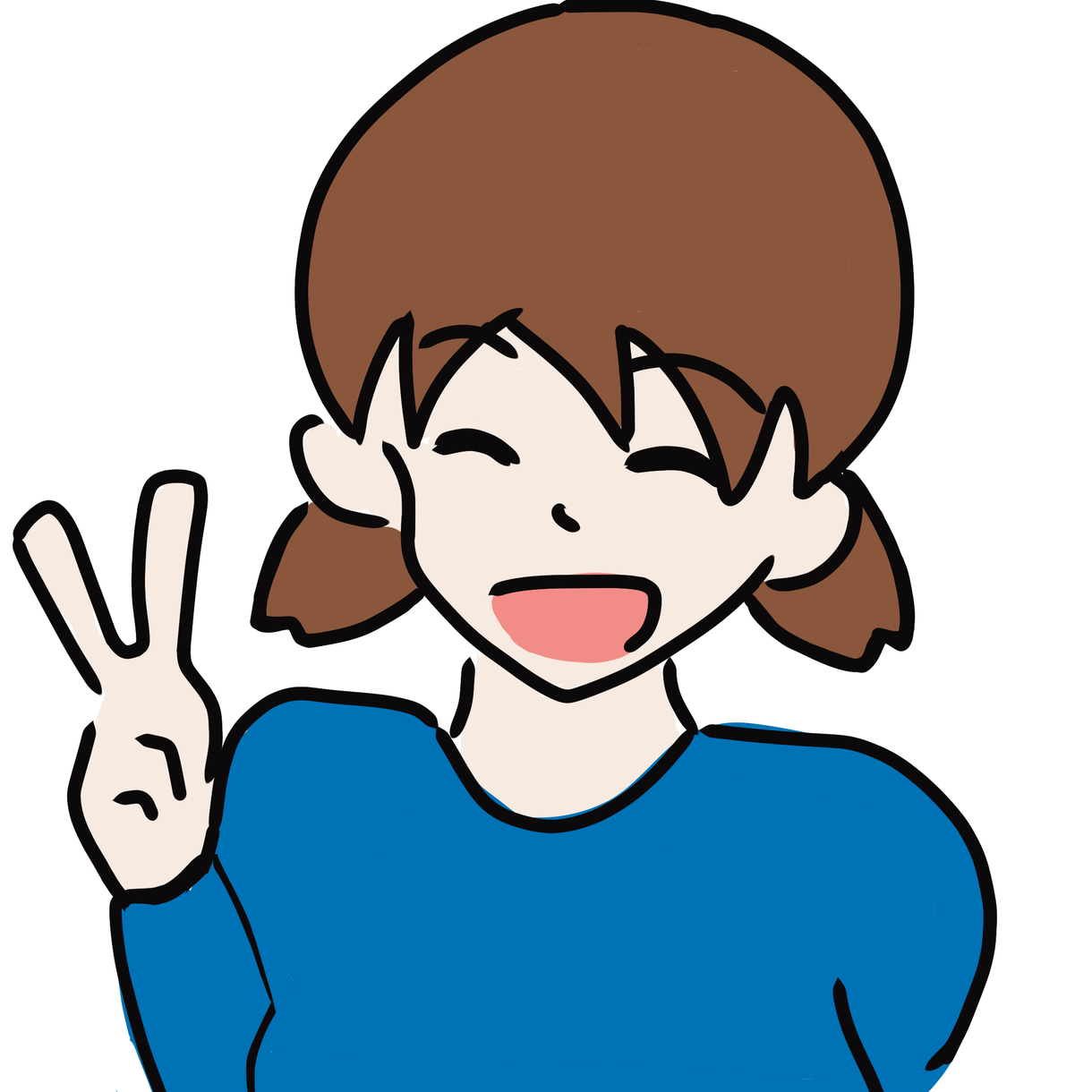 バストアップのイラストを1枚、描かせていただきます。似顔絵も承っています。