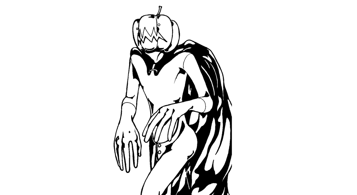 SNS用アイコンの線画イラスト描かせていただきます 大変変な絵。ユニークって言って〜カタカナ英語って便利ですね〜