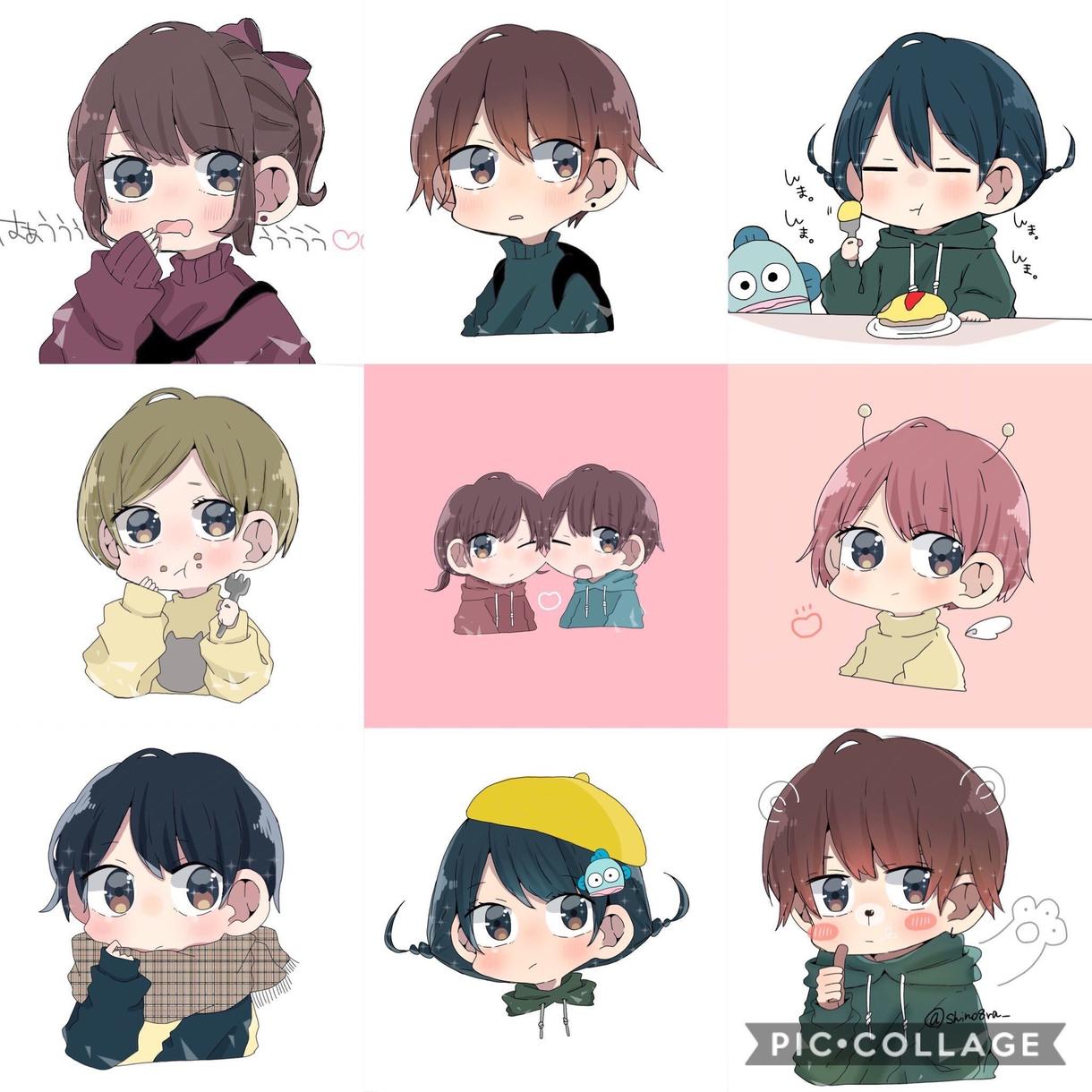 アイコンのイラストお描きします SNS用のアイコン、お気軽にご相談ください!