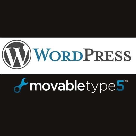 MovableType,WordPressのインストール代行します。