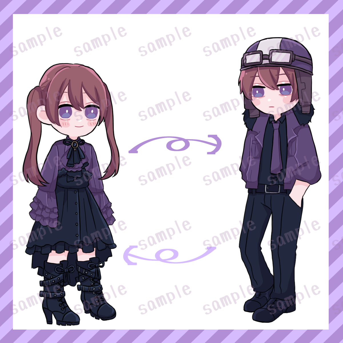 コテキャシートお描きします お相手様とのキャラシート作成します イラスト作成 ココナラ